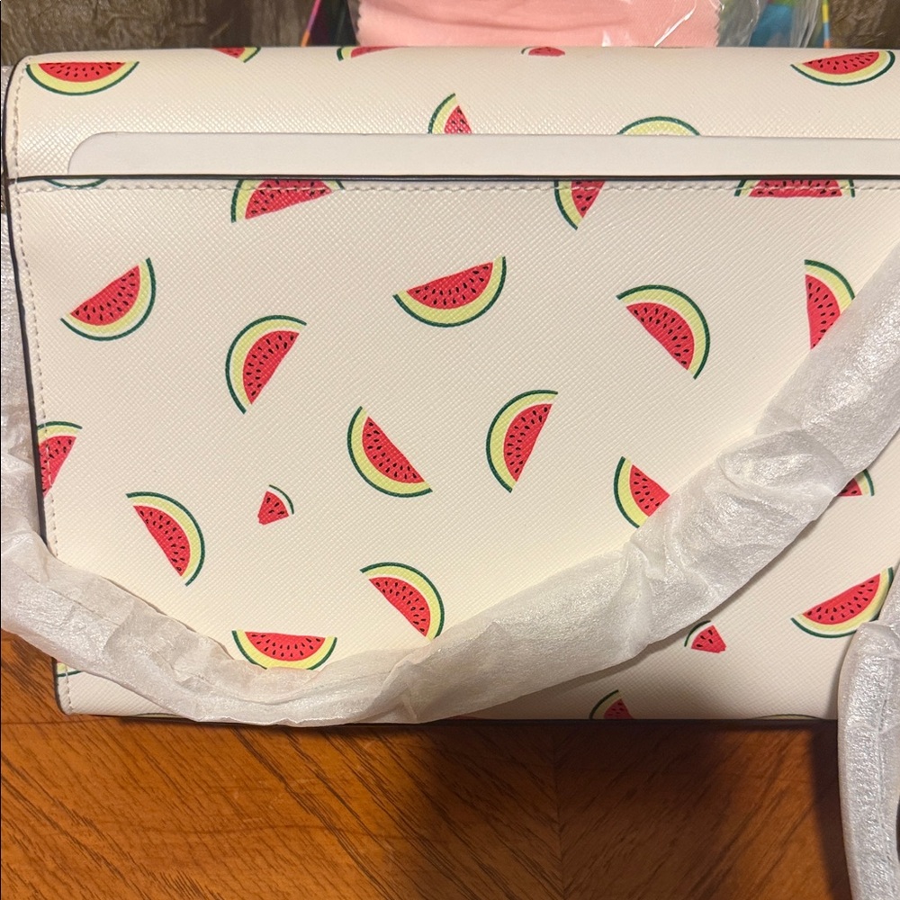 Kate Spade White Crossbody Bag with Watermelon Design - Picture 7 of 7